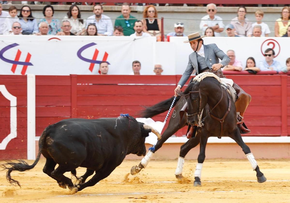 Diego Ventura in a horseback bullfight.